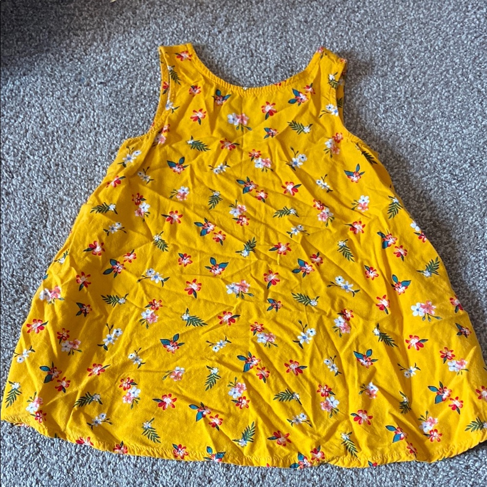 Old Navy Yellow Casual Dress with Playful Print